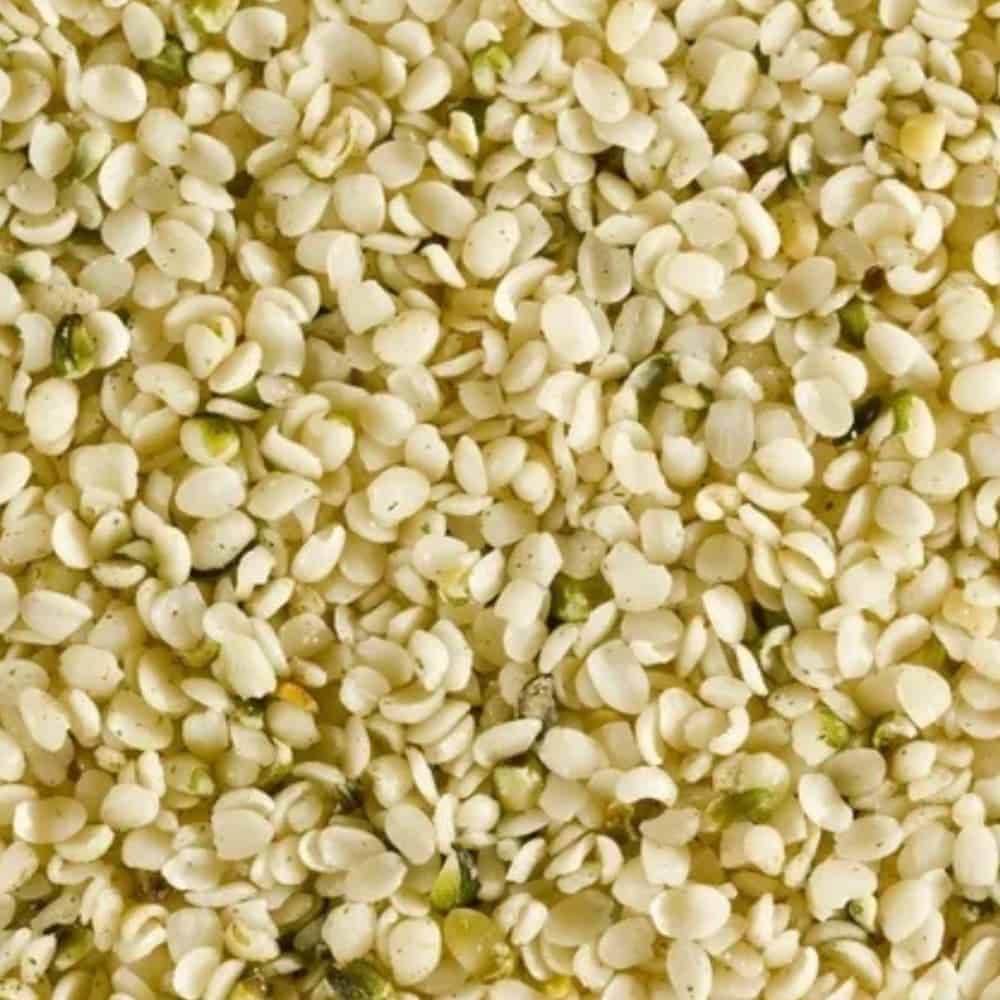 Geschälte Hanfsamen