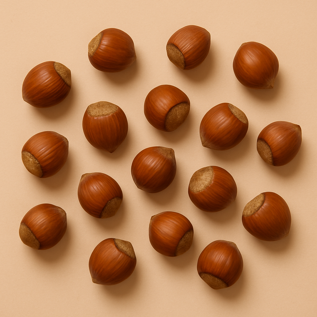 Haselnüsse in der Schale