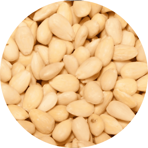 blanchierte Mandeln roh