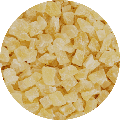 Getrocknete Ananaswürfel