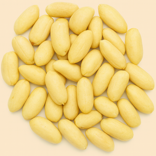 Rohe blanchierte Erdnüsse